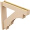 Ekena Millwork 5 1/2-in W x 28-in D x 28-in H Balboa Block Rough Cedar Woodgrain TimberThane Outlooker, Primed Tan OUTUR055X28X28BOA44RCPR - alternate 5
